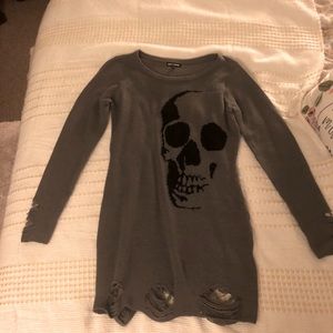Punk skull sweater dress...Size M
